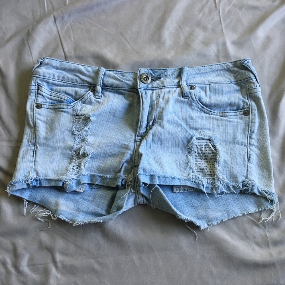 Roxy Light Wash Jean Shorts